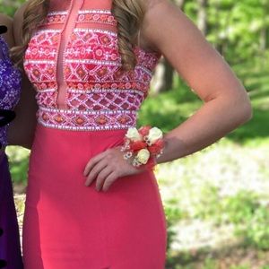 Blush prom dress